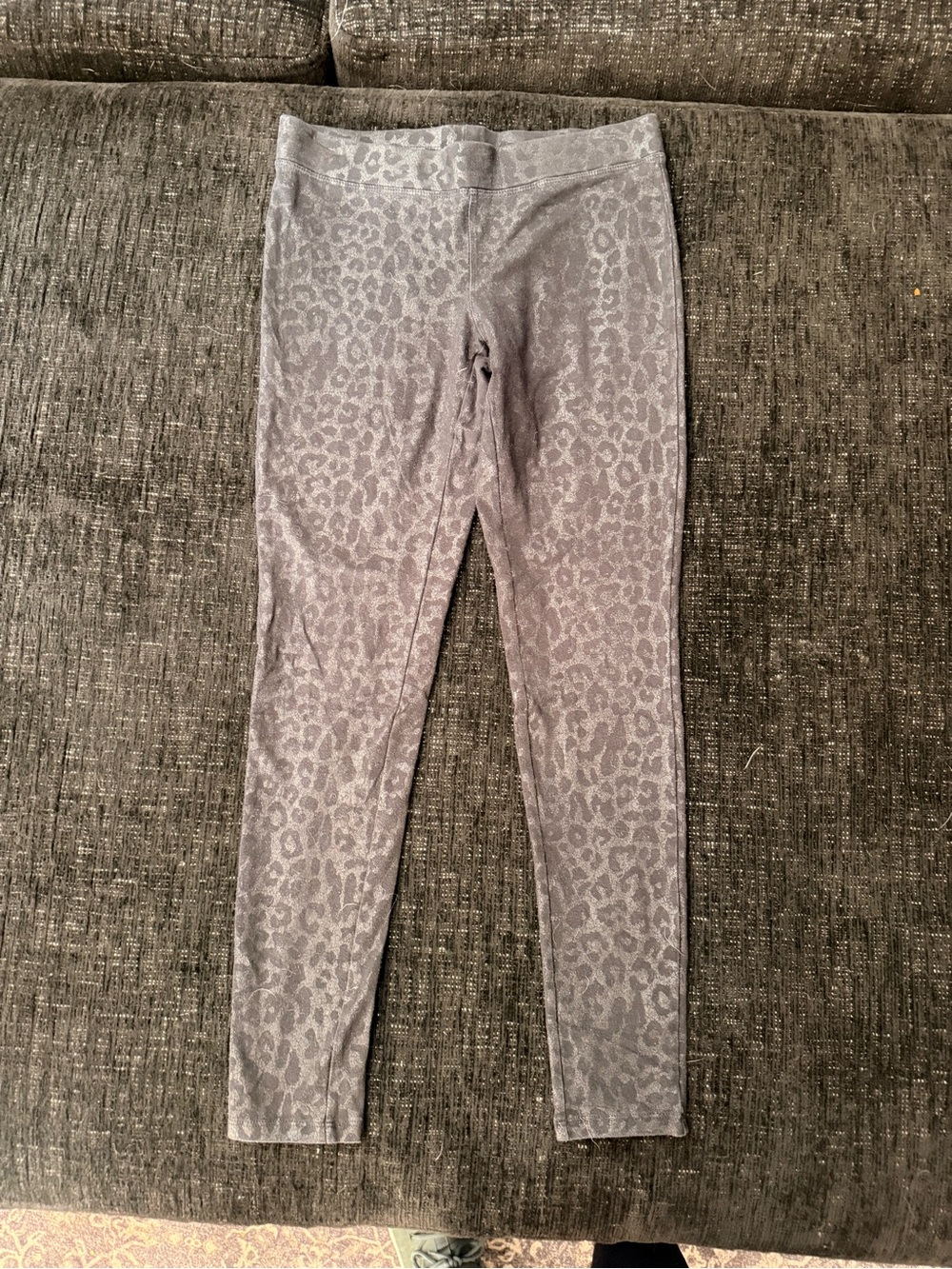 Express Gray Leopard Print Kids Leggings
